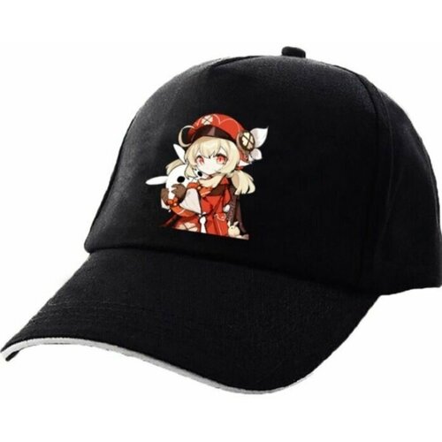 фото Бейсболка , размер 50/56, черный, красный нет бренда