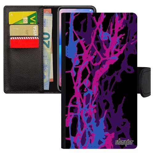 фото Чехол книжка на смартфон apple iphone 8 plus, "огонь" эффект абстракт utaupia