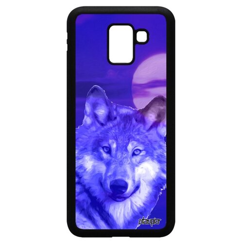 фото Чехол на телефон galaxy j6 2018, "дикий волк" лютоволк хаски utaupia