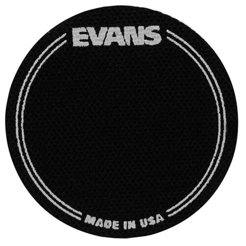 EVANS EQPB1 Наклейка черная круглая на рабочий пластик бас-барабана (2 шт evans eqpaf1 наклейка на пластик