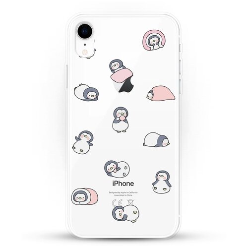 фото Силиконовый чехол узор из пингвинов на apple iphone xr andy & paul