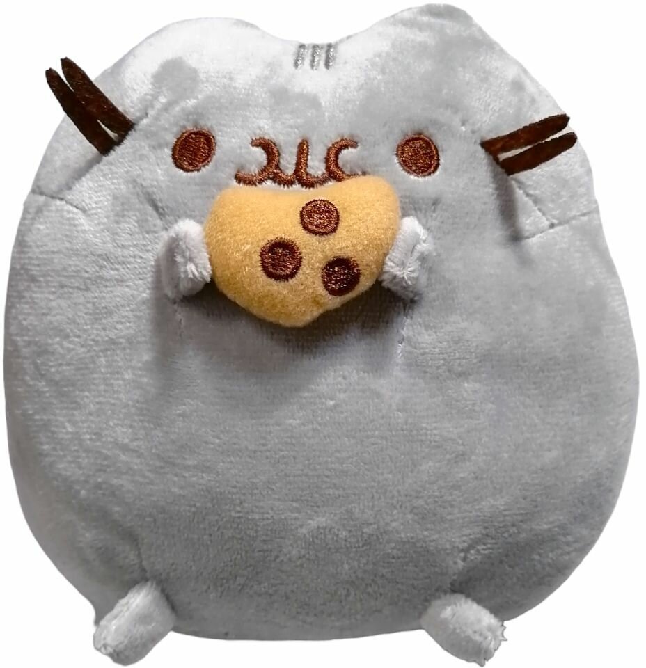 Мягкая игрушка "PUSHEEN THE CAT" ("Кот Пушин") с печенькой