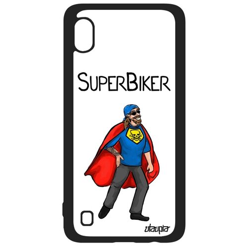 фото Чехол для мобильного galaxy a10, "супербайкер" байкер рисунок utaupia