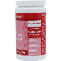 Витамины Глобалвит Calcium Globalvet кальций, фосфор и витамин D для собак, 155 таб.