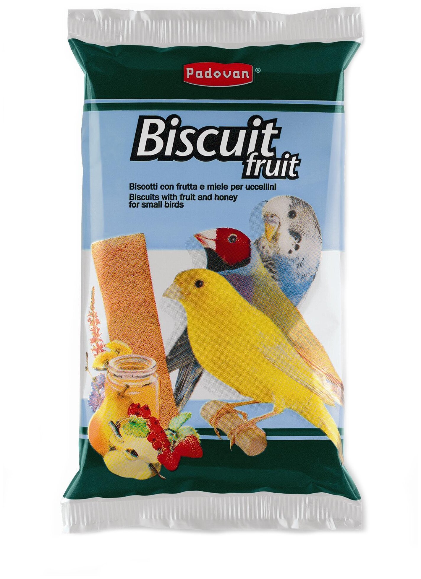 Лакомство для птиц Padovan Biscuit Fruit с фруктами и яйцом