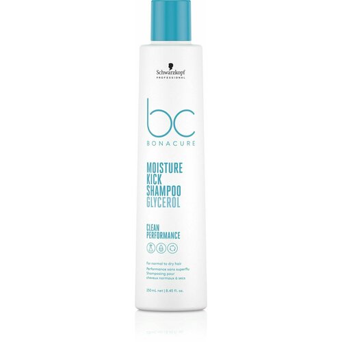 Schwarzkopf Professional Moisture Kick Shampoo - Увлажняющий Шампунь 250 мл шампунь schwarzkopf professional bonacure moisture kick hyaluronic moisture kick micellar shampoo мицеллярный шампунь для волос 250 мл