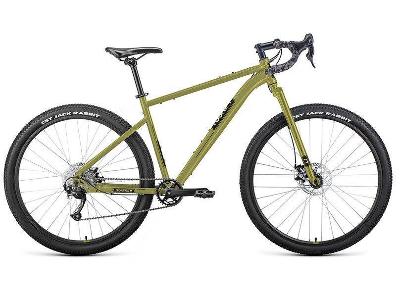 фото Велосипед горный Forward Sporting 29" D Tourist рама 17" 2022 года хаки/черный