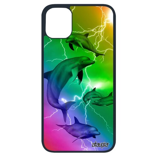 фото Чехол на телефон iphone 11 pro, "дельфины" соталия животные utaupia