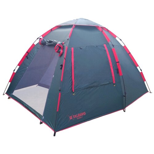 Палатка кемпинговая четырёхместная Talberg Garda 4, зеленый talberg палатка кемпинговая talberg bigless 4