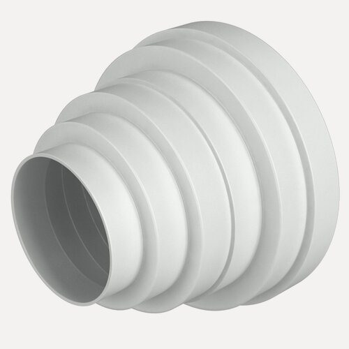 Изображение товара Переход вентиляционный ERA ПУ15.12.10.8, ПВХ, круглый, белый