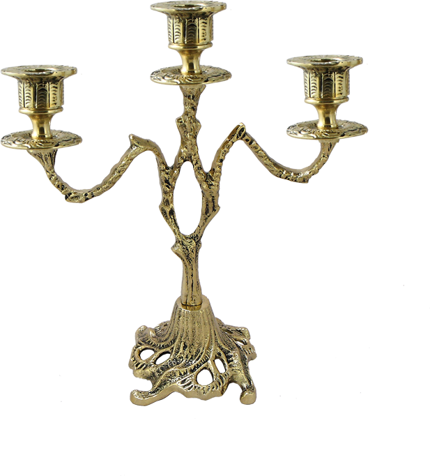 Канделябр на 3 свечи из бронзы Асти - фотография № 1