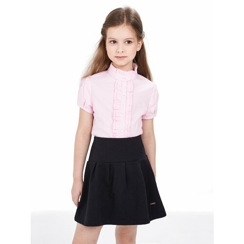 Школьная блуза Mini Maxi, размер 152, розовый школьная блуза mini maxi размер 158 синий розовый