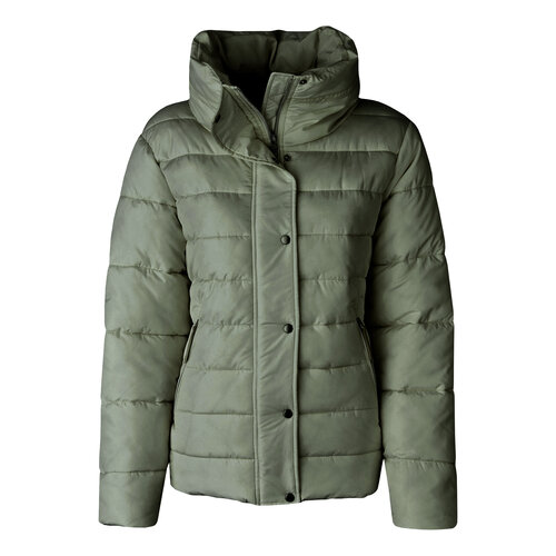 фото  куртка broadway, демисезон/зима, средней длины, силуэт прямой, карманы, размер m, хаки