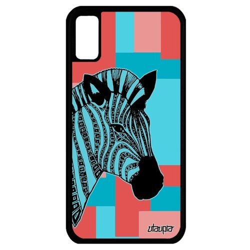 фото Чехол на смартфон iphone xs, "зебра" лошадь африка utaupia