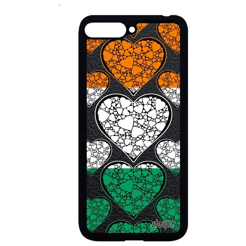 фото Чехол на мобильный y6 2018, "флаг кот-д'ивуар с сердцем" любовь страна utaupia