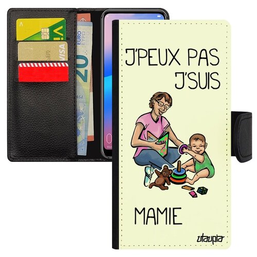 фото Чехол книжка для мобильного p30 lite, "не могу - стала бабушкой!" семья повод utaupia