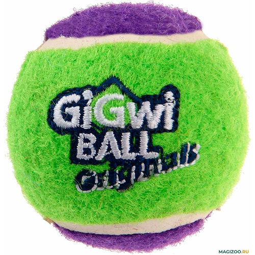 Набор игрушек для собак GiGwi GiGwi ball Original средний (75338), разноцветный, 1шт. игрушка для маленьких собак gigwi зайка с пищалкой 17 см
