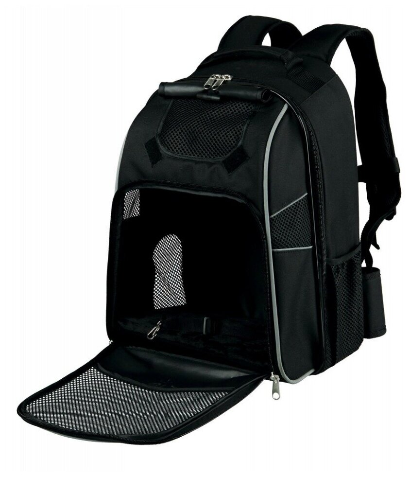 Переноска-рюкзак для собак и кошек Trixie William, размер 33x43x23 см., черный - фотография № 2