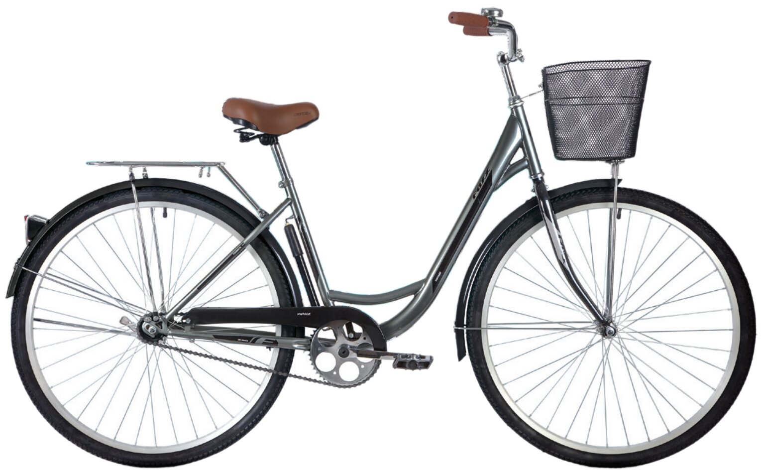 Велосипед Foxx Vintage 28 (2021) бежевый 146526 (28SHC.VINTAGE.18BG1)
