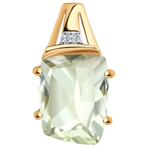 фото Sokolov подвеска из золота с аметистом и фианитами 732264