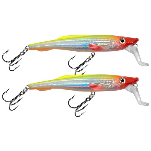 фото Воблер aqua снеток sr 80mm, набор 2шт, цвет 014 (клоун)