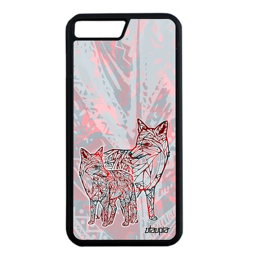 фото Чехол для мобильного apple iphone 8 plus, "лиса" тайга fox utaupia