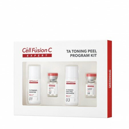 Cell Fusion C Набор TA Toning Peel Trial Kit Мини из 4 Шагов, 9+2+6+2 мл