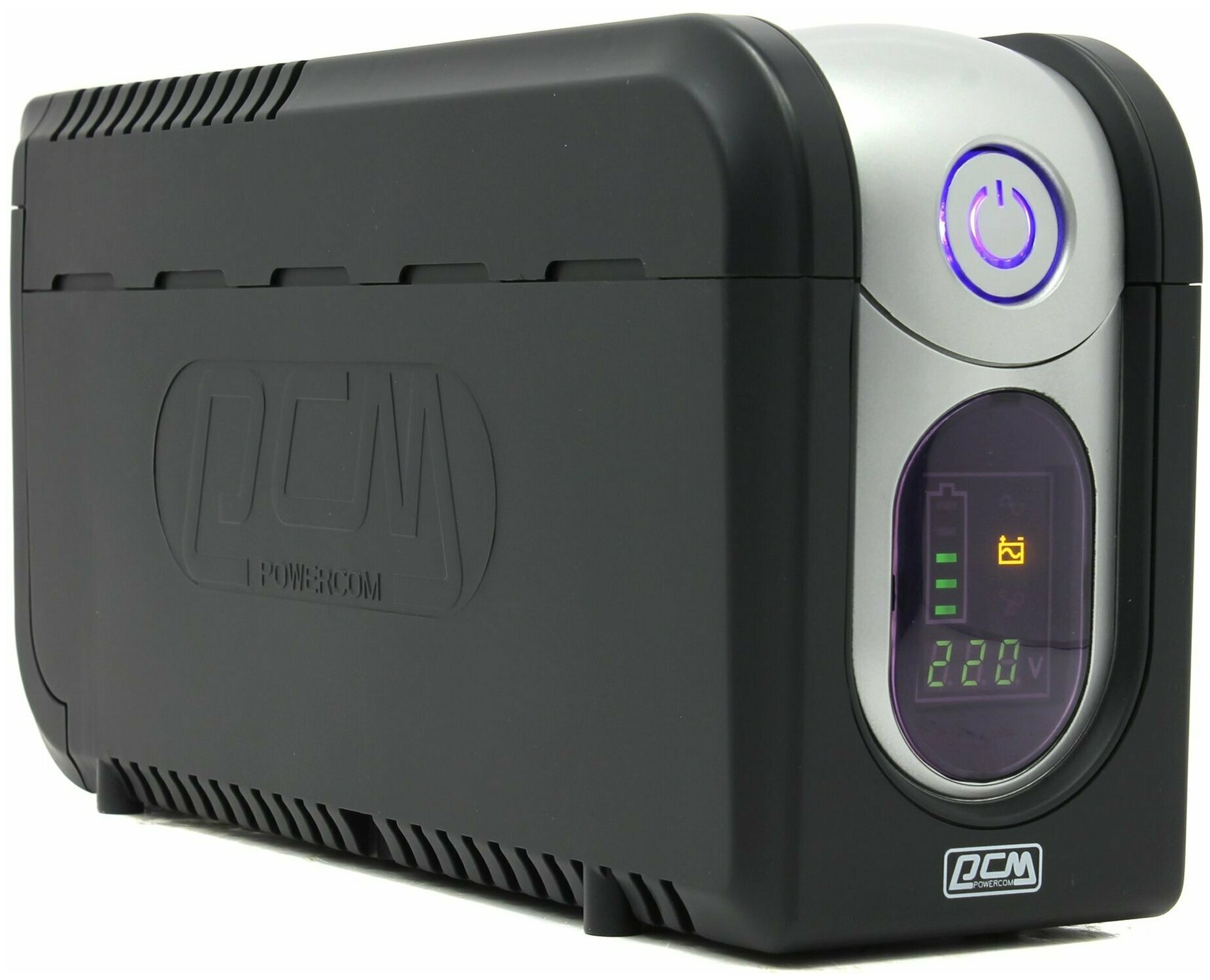 ИБП POWERCOM Imperial IMD-625AP black (линейно-интерактивный, 625VA, 375W, 3+2xC13, USB) (507308)