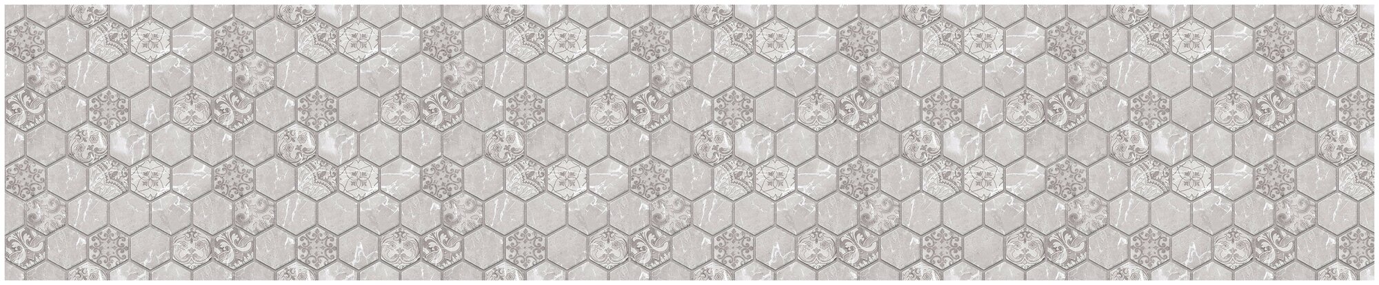 фото Фартук для кухни из АБС пластика 3000*600*1,5мм. Кухонный фартук ABS с фотопечатью "Византийская плитка"