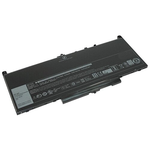 Аккумуляторная батарея для ноутбука Dell Latitude 12 E7270 E7470 ( J60J5) 7,6V 55Wh клавиатура для dell latitude e7270 ноутбука