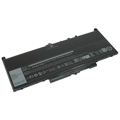 Аккумуляторная батарея для ноутбука Dell Latitude 12 E7270 E7470 ( J60J5) 7,6V 55Wh аккумулятор 7cjrc для dell latitude 12 e7270 e7470 knm09 0knm09 21x15