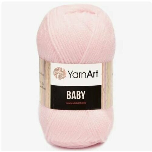 Пряжа для вязания YARNART BABY 50 гр/150 м 100% акрил 853 светло-розовый