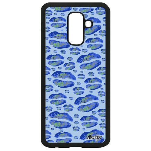 фото Чехол на смартфон galaxy a6 plus 2018, "губы" гламур бомонд utaupia