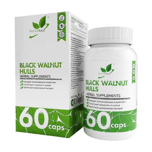 Экстракт NaturalSupp Black Walnut Hulls, 0.5 г, 60 шт.