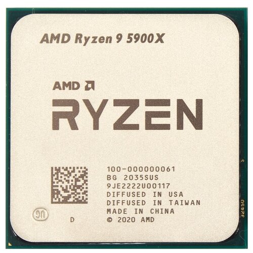 Процессор AMD Ryzen 9 5900X AM4, 12 x 3700 МГц, BOX