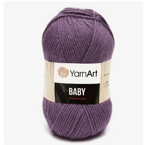 Пряжа для вязания YARNART BABY 50 гр/150 м 100% акрил 852 черника