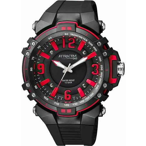 фото Наручные часы q&q японские часы q&q dg04-002 мужские, черный