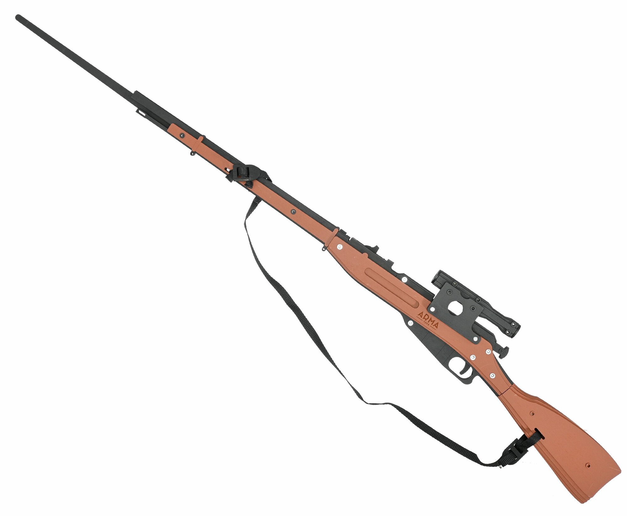 Резинкострел Arma toys снайперская винтовка Мосина (штык, прицел, AT018)