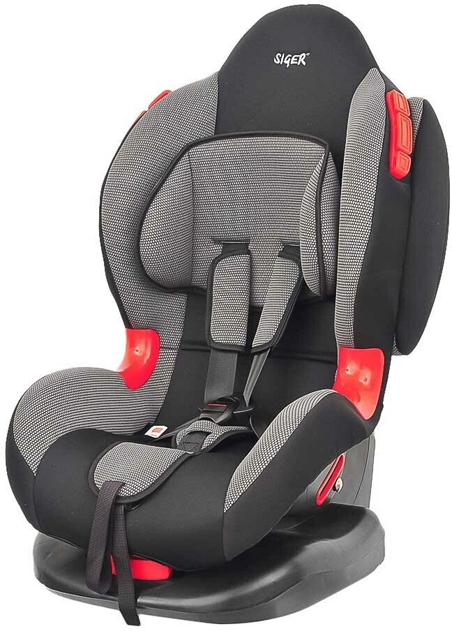 Кресло детское SIGER Кокон ISOFIX серый 9-25 кг KRES0119