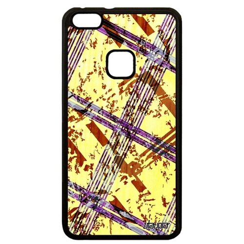 фото Чехол на смартфон p10 lite, "тартан плитка" геометрический полосы utaupia