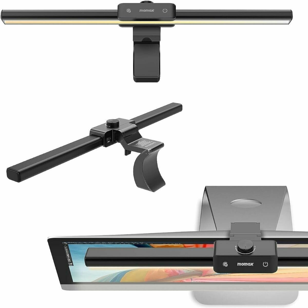 фото Лампа для монитора Momax подвесная с полосой движения, 5000K, 90Ra - (QL11D)