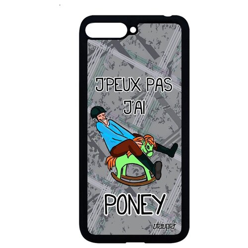 фото Чехол для мобильного y6 2018, "не могу - у меня пони!" комикс юмор utaupia