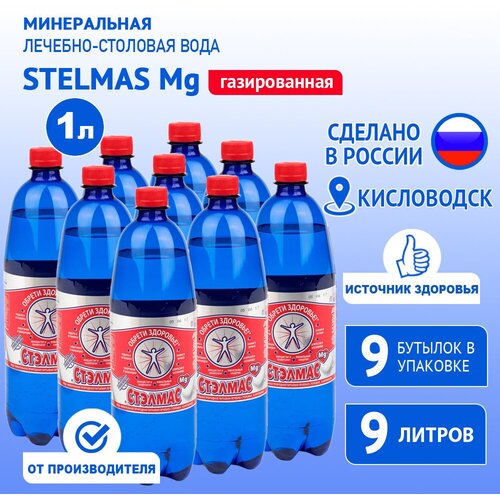 Вода минеральная стэлмас Mg-SO4 (Stelmas Mg) 1 л, в упаковке 9шт.