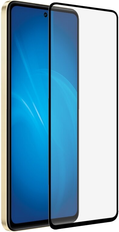 Закаленное стекло с цветной рамкой (fullscreen+fullglue) для Vivo Y36 (4G)/(5G)/Y27s DF vColor-26 (black)