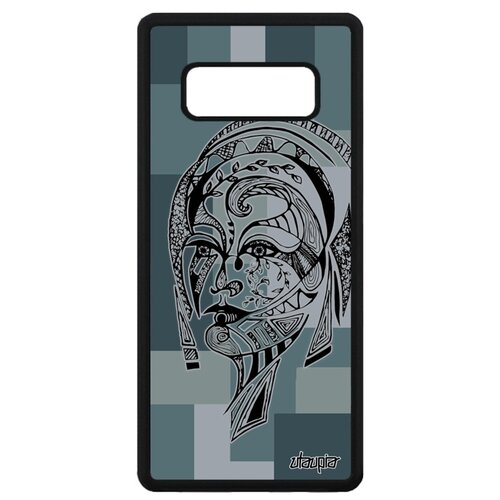 фото Чехол на смартфон samsung galaxy note 8, "портрет женщины" трибал цветок utaupia