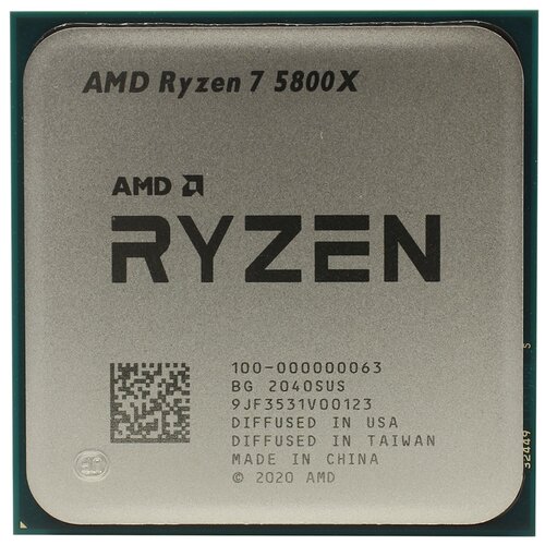 Процессор AMD Ryzen 7 5800X AM4, 8 x 3800 МГц, OEM процессор amd ryzen 7 5700g am4 8 x 3800 мгц oem