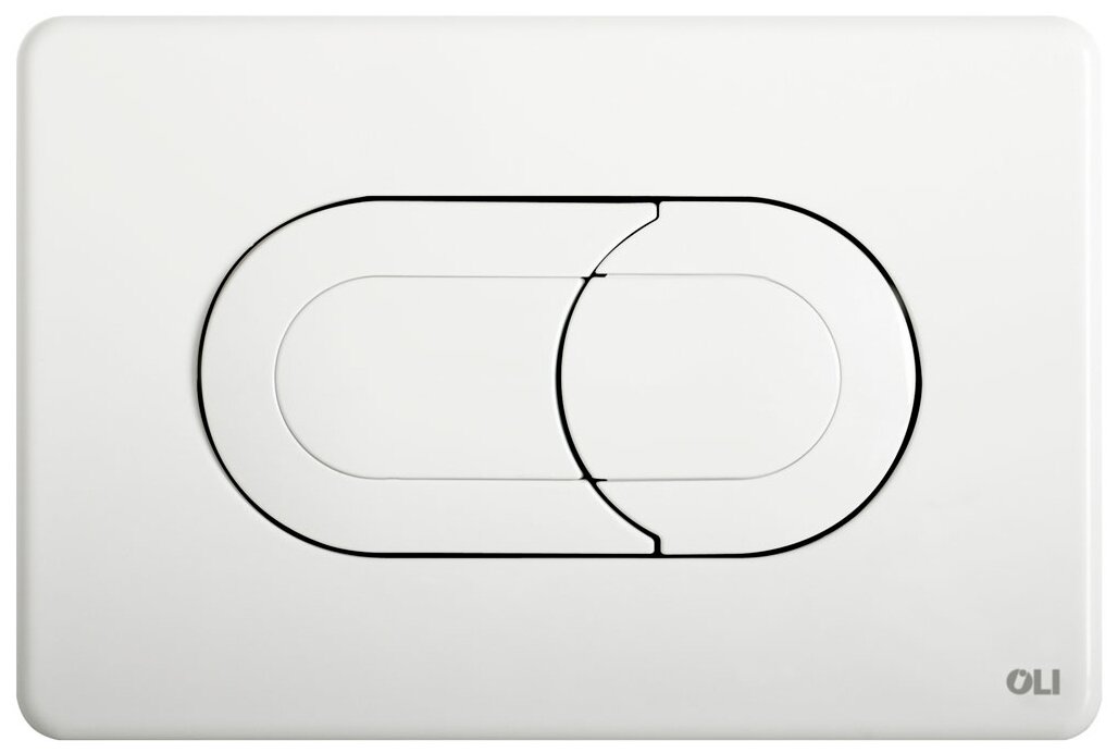 Кнопка смыва OLI SALINA 640081 пневматическая двухрежимная, белый