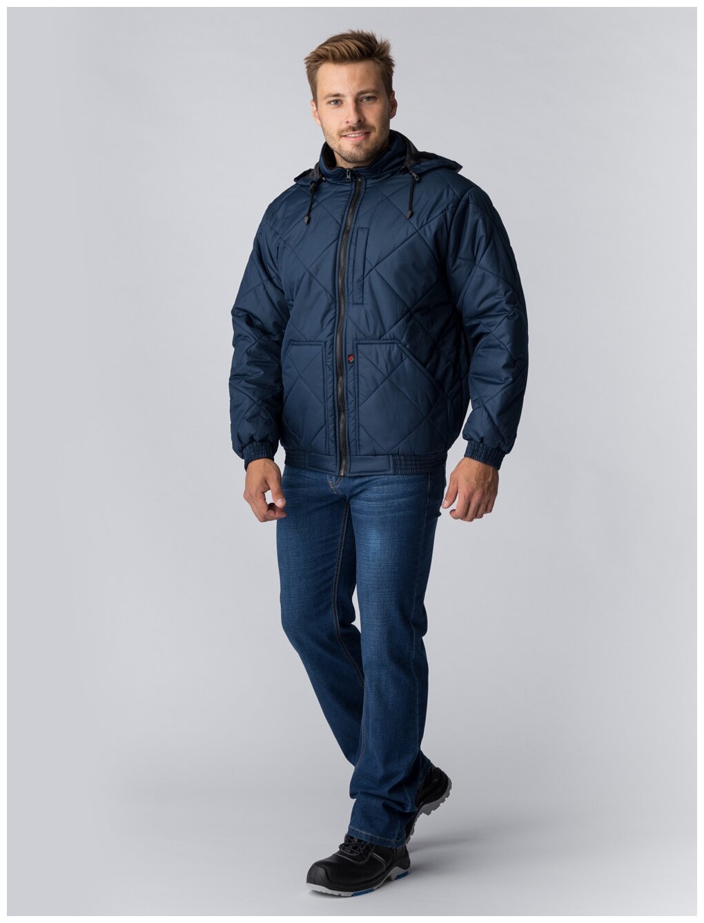 Куртка демисезонная Бомбер-Люкс (тк.Дюспо), т.синий (60-62; 182-188) — купить по выгодной цене на Яндекс.Маркете