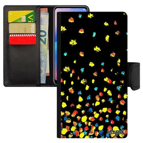 фото Чехол книжка для мобильного apple iphone x, "снег" фон хлопья utaupia