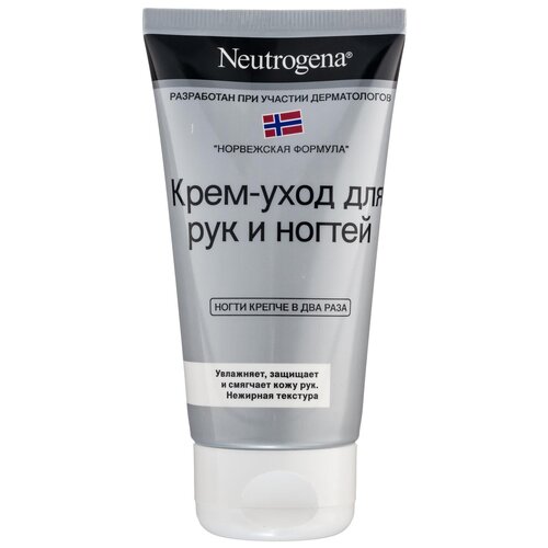 neutrogena крем для рук норвежская формула concentrated без запаха 50 мл Neutrogena Крем-уход для рук и ногтей Норвежская формула, 75 мл